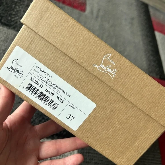 Christian Louboutin Pumppie Abrasivato Red Sole Calfskin Leather Pumppies - Picture 5 of 5